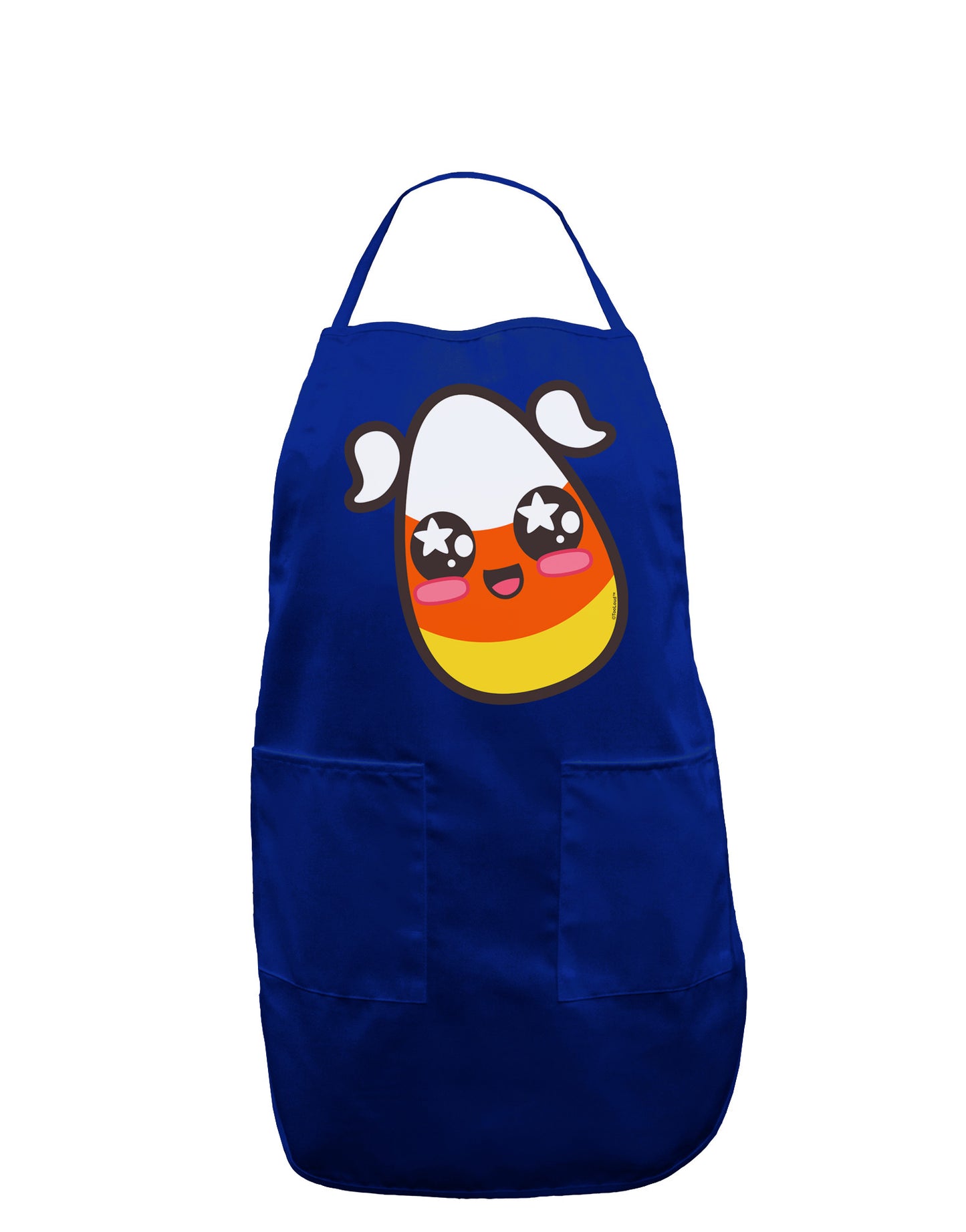 Cute Girl Child Candy Corn Family Halloween Dark Adult Apron-Bib Apron-TooLoud-Royal Blue-One-Size-Davson Sales
