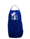 Beach Please - Summer Colors with Palm Trees Dark Adult Apron-Bib Apron-TooLoud-Royal Blue-One-Size-Davson Sales