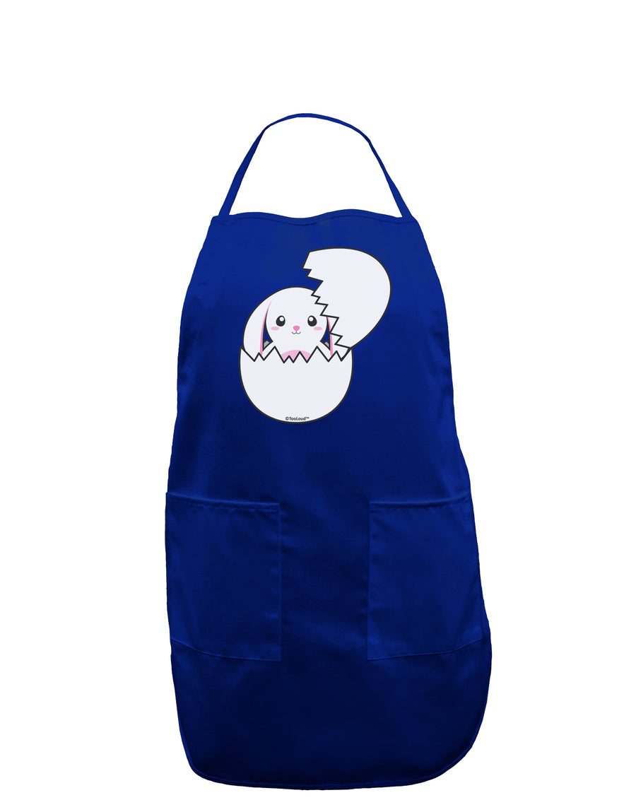 Cute Easter Bunny Hatching Dark Adult Apron by TooLoud-Bib Apron-TooLoud-Black-One-Size-Davson Sales