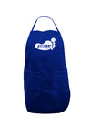 Bigfoot Dark Adult Apron by TooLoud-Bib Apron-TooLoud-Royal Blue-One-Size-Davson Sales