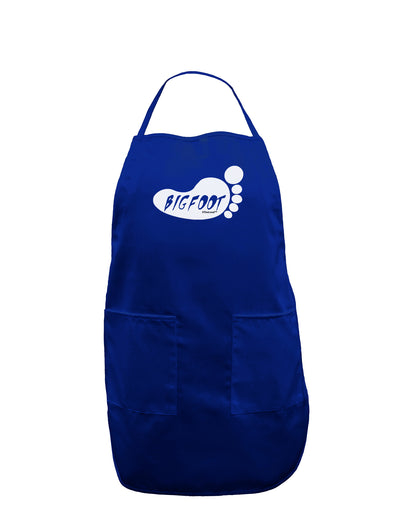 Bigfoot Dark Adult Apron by TooLoud-Bib Apron-TooLoud-Royal Blue-One-Size-Davson Sales