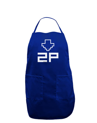 Player Two Selection Icon Dark Adult Apron-Bib Apron-TooLoud-Royal Blue-One-Size-Davson Sales