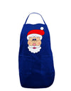 Santa Claus Face Christmas Dark Adult Apron-Bib Apron-TooLoud-Royal Blue-One-Size-Davson Sales