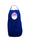 Cute Hatching Chick - Purple Dark Adult Apron by TooLoud-Bib Apron-TooLoud-Royal Blue-One-Size-Davson Sales