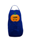 Pumpkin Pi Pumpkin Pie Thanksgiving Dark Adult Apron-Bib Apron-TooLoud-Royal Blue-One-Size-Davson Sales