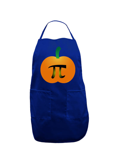 Pumpkin Pi Pumpkin Pie Thanksgiving Dark Adult Apron-Bib Apron-TooLoud-Royal Blue-One-Size-Davson Sales