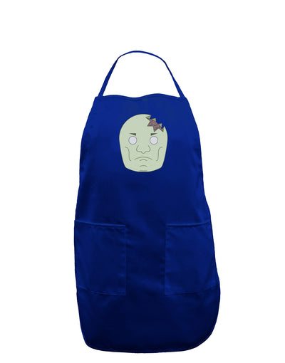 Irritated Zombie Dark Adult Apron-Bib Apron-TooLoud-Royal Blue-One-Size-Davson Sales