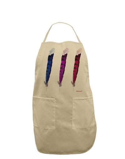 Graphic Feather Design - Feather Trio Adult Apron by TooLoud-Bib Apron-TooLoud-Stone-One-Size-Davson Sales