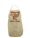 Cute Christmas Sloth - Santa Claws Adult Apron by TooLoud-Bib Apron-TooLoud-Stone-One-Size-Davson Sales