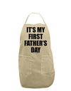 It's My First Father's Day Adult Apron-Bib Apron-TooLoud-Stone-One-Size-Davson Sales