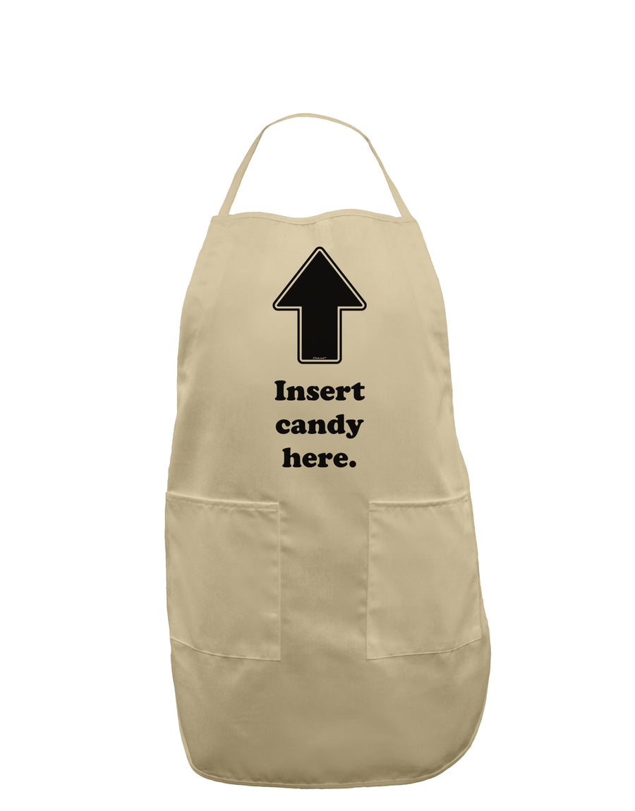 Insert Candy Here - Funny Adult Apron-Bib Apron-TooLoud-White-One-Size-Davson Sales