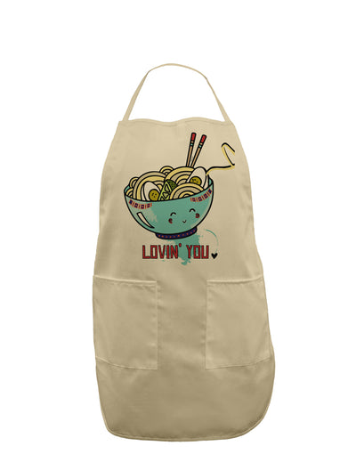 TooLoud Matching Lovin You Blue Pho Bowl Adult Apron-Bib Apron-TooLoud-Stone-One-Size-Davson Sales