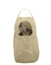 Three Wolves Howling at the Moon Adult Apron by TooLoud-Bib Apron-TooLoud-Stone-One-Size-Davson Sales