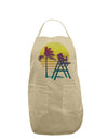 LA Beach Silhouette Letters Adult Apron-Bib Apron-TooLoud-Stone-One-Size-Davson Sales