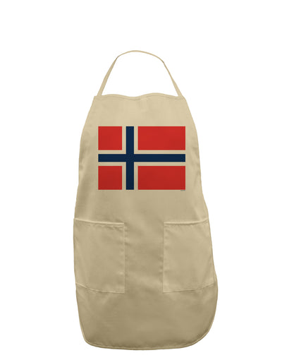 TooLoud Norwegian Flag Adult Apron-Bib Apron-TooLoud-Stone-One-Size-Davson Sales