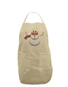 Snowman with Scarf Design Adult Apron-Bib Apron-TooLoud-Stone-One-Size-Davson Sales