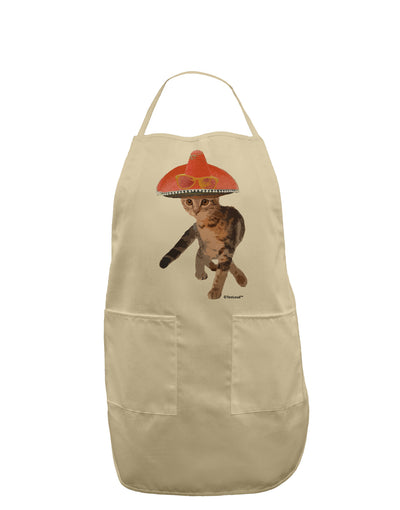 Cat with Pink Sombrero and Sunglasses Adult Apron by TooLoud-Bib Apron-TooLoud-Stone-One-Size-Davson Sales