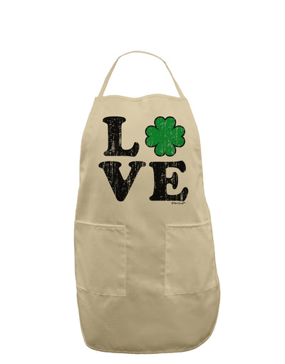 Irish Love - Distressed Adult Apron by TooLoud-Bib Apron-TooLoud-Stone-One-Size-Davson Sales