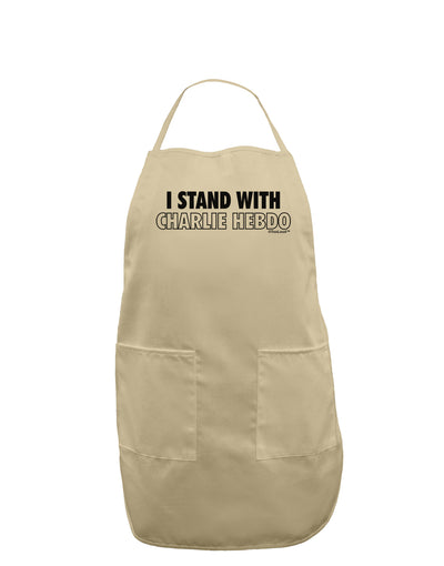 I Stand With Charlie Adult Apron by TooLoud-Bib Apron-TooLoud-Stone-One-Size-Davson Sales