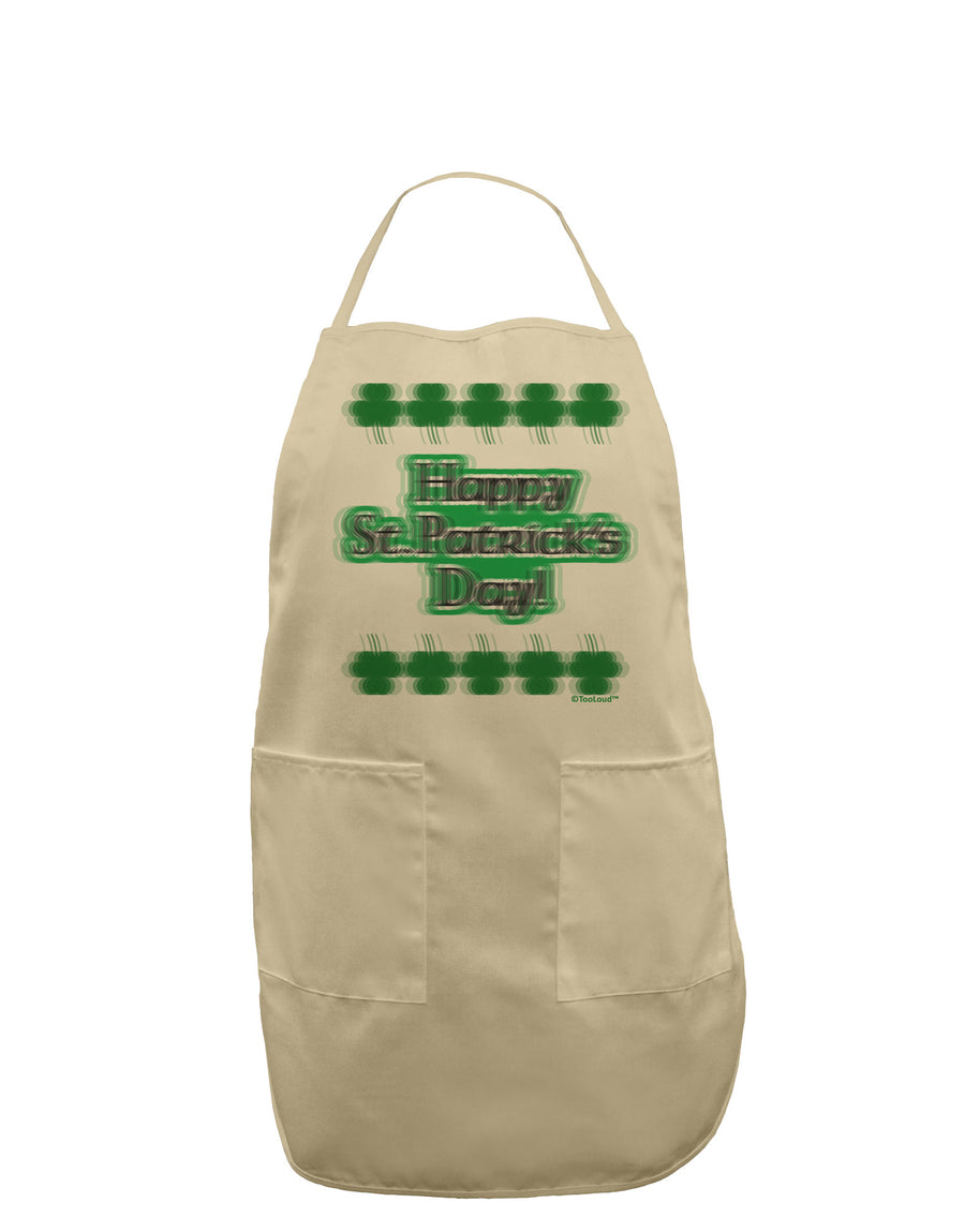 Seeing Double St. Patrick's Day Adult Apron-Bib Apron-TooLoud-White-One-Size-Davson Sales