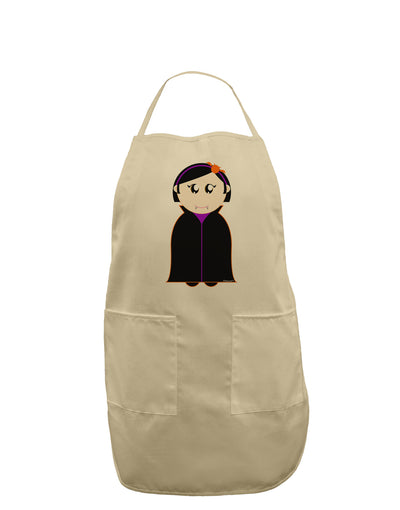 Cute Vampire Girl Halloween Adult Apron-Bib Apron-TooLoud-Stone-One-Size-Davson Sales