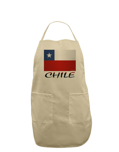 Chile Flag Adult Apron-Bib Apron-TooLoud-Stone-One-Size-Davson Sales