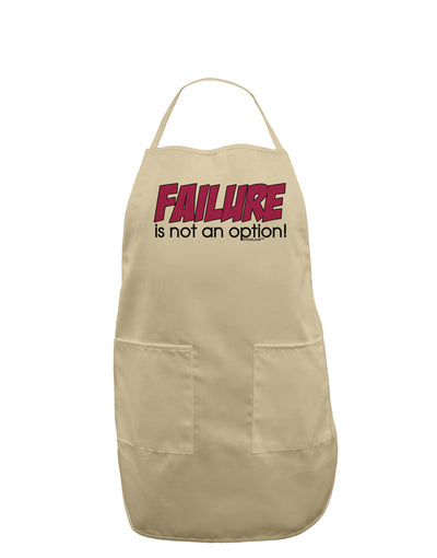 Failure Is Not An Option Distressed Adult Apron by TooLoud-Bib Apron-TooLoud-Stone-One-Size-Davson Sales