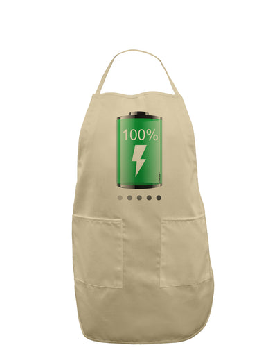 Full Energy 100 Percent Adult Apron-Bib Apron-TooLoud-Stone-One-Size-Davson Sales