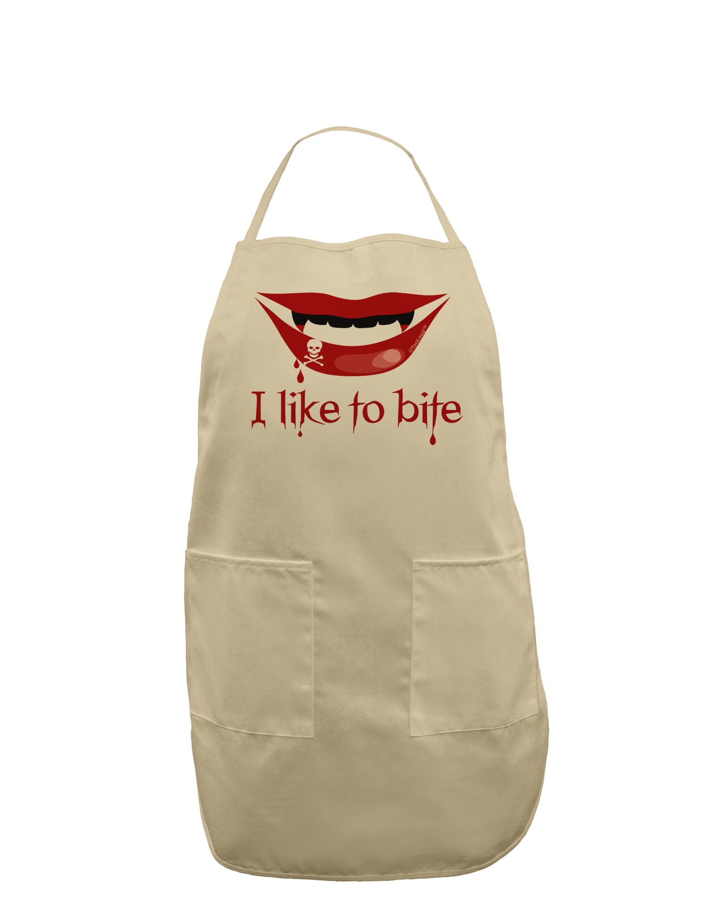 Like to Bite Adult Apron-Bib Apron-TooLoud-Stone-One-Size-Davson Sales