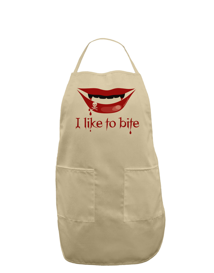 Like to Bite Adult Apron-Bib Apron-TooLoud-White-One-Size-Davson Sales