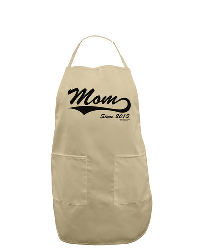 Mom Since (Your Year Personalized) Design Adult Apron by TooLoud-Bib Apron-TooLoud-Stone-One-Size-Davson Sales