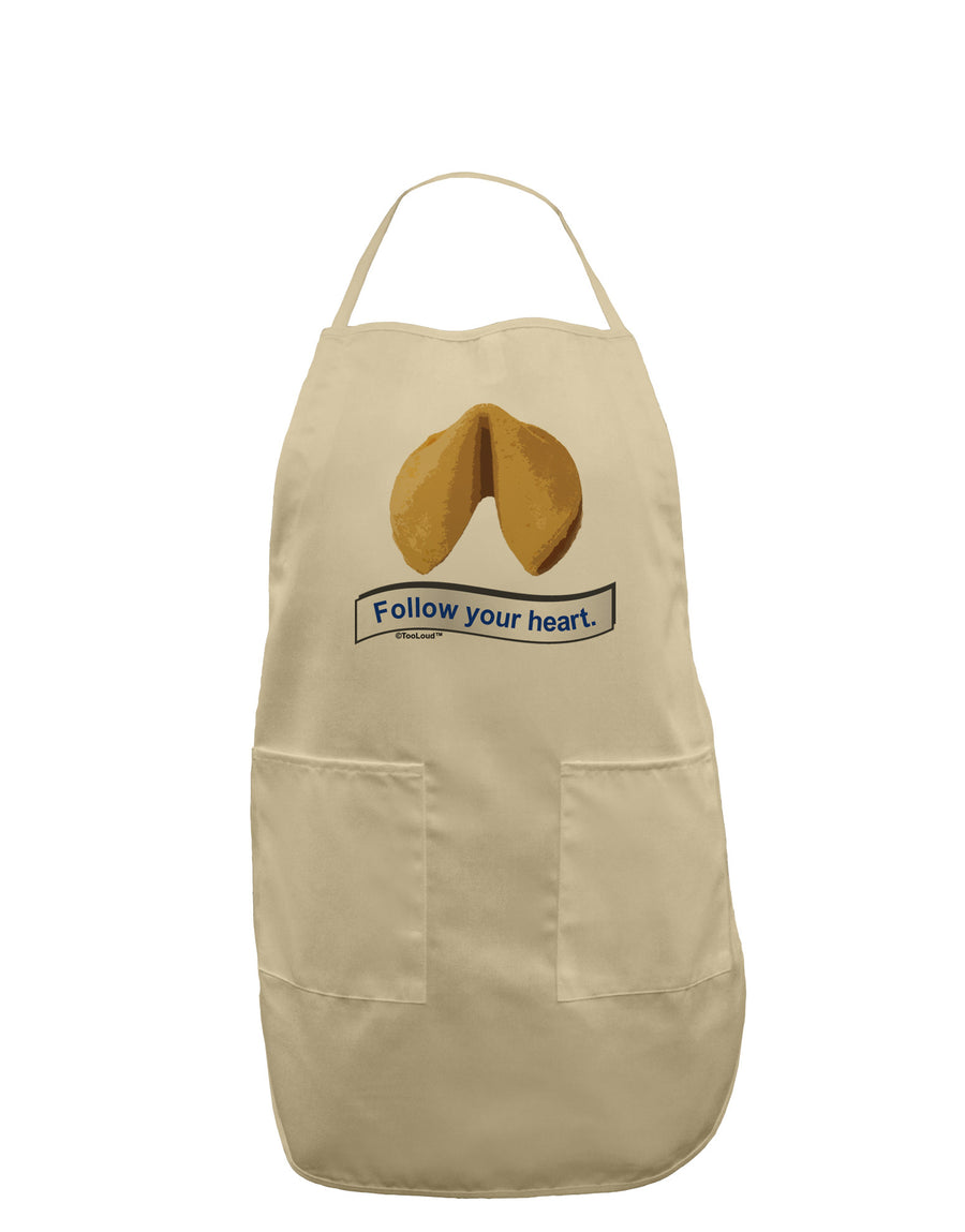 Follow Your Heart Fortune Adult Apron-Bib Apron-TooLoud-White-One-Size-Davson Sales