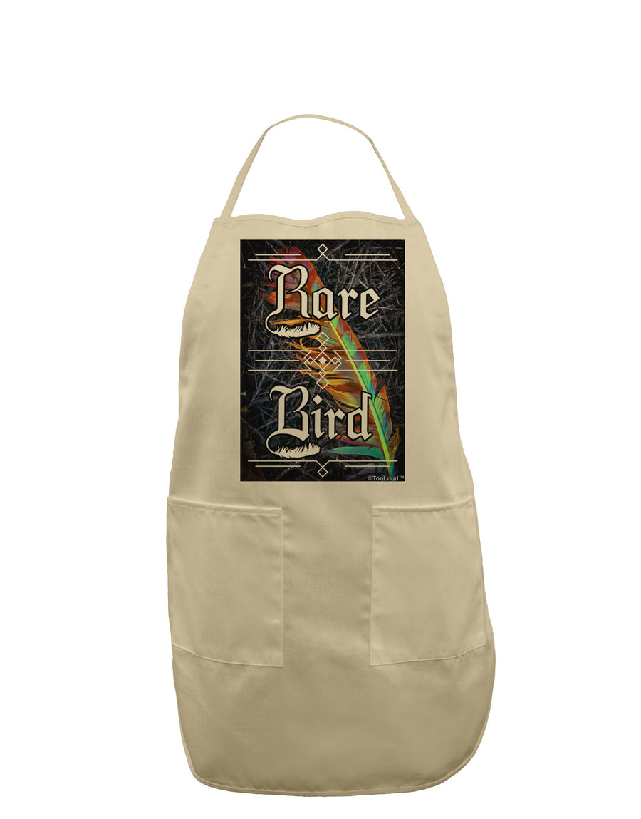 Rare Bird - Colorful Feather Adult Apron-Bib Apron-TooLoud-White-One-Size-Davson Sales