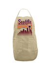 Seattle Washington Sunset Adult Apron-Bib Apron-TooLoud-Stone-One-Size-Davson Sales