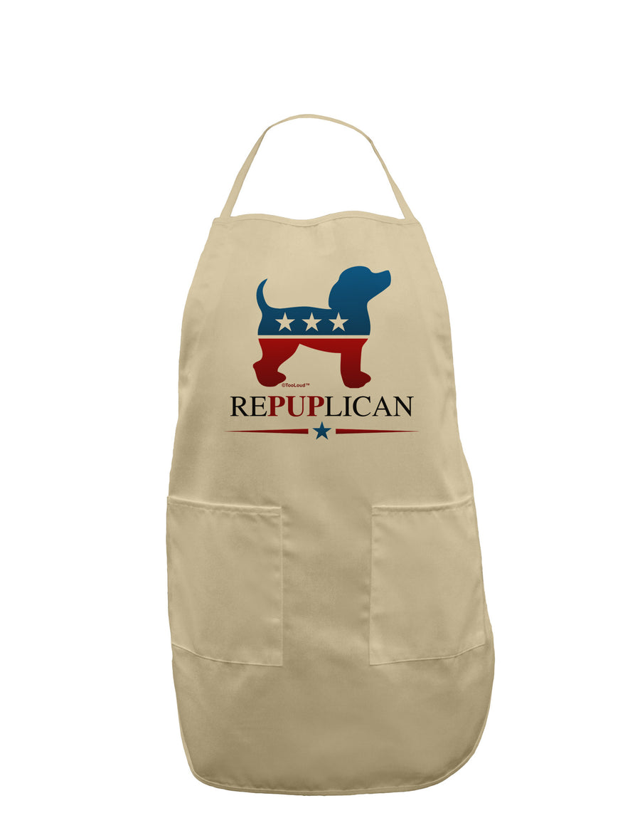 RePUPlican Adult Apron-Bib Apron-TooLoud-White-One-Size-Davson Sales