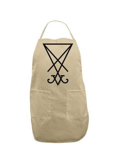 Sigil of Lucifer - Seal of Satan Adult Apron-Bib Apron-TooLoud-Stone-One-Size-Davson Sales