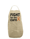 Fight for the Cure - Orange Ribbon Leukemia Adult Apron-Bib Apron-TooLoud-Stone-One-Size-Davson Sales