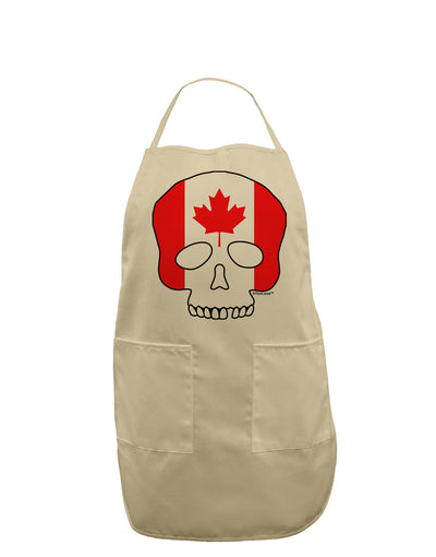 Skull Flag Canada Adult Apron-Bib Apron-TooLoud-Stone-One-Size-Davson Sales