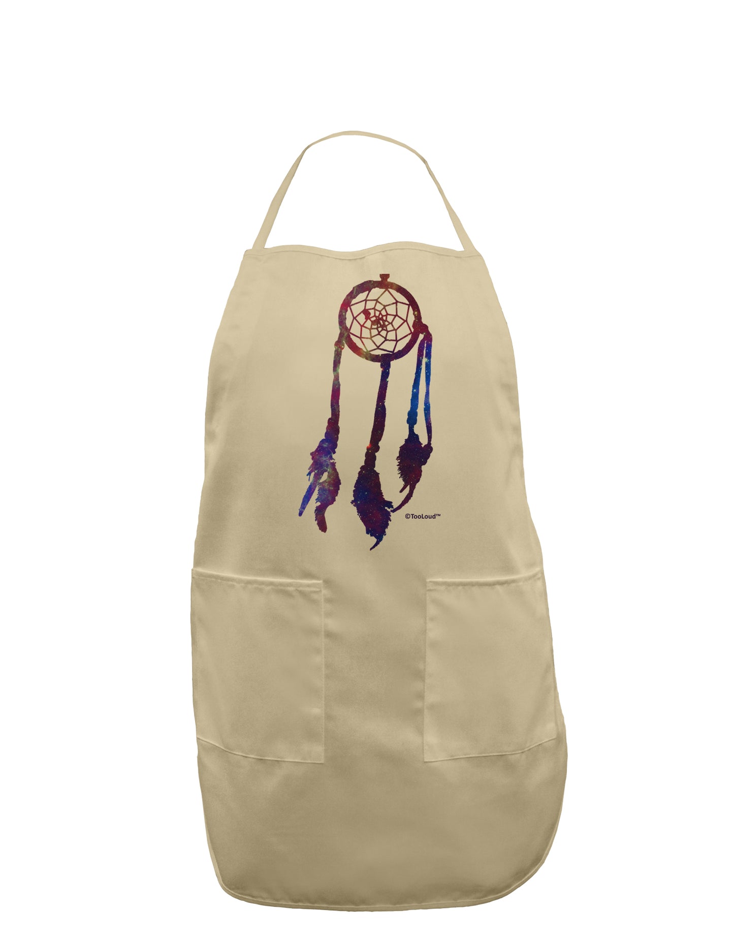 Graphic Feather Design - Galaxy Dreamcatcher Adult Apron by TooLoud-Bib Apron-TooLoud-Stone-One-Size-Davson Sales