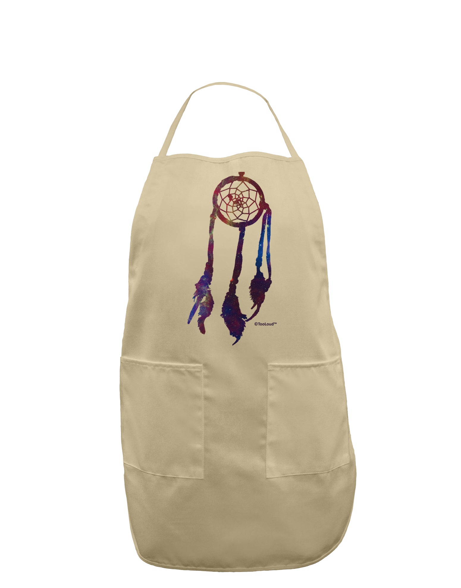 Graphic Feather Design - Galaxy Dreamcatcher Adult Apron by TooLoud-Bib Apron-TooLoud-Stone-One-Size-Davson Sales