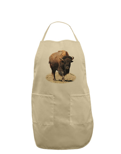 Strong Bison Cutout Adult Apron-Bib Apron-TooLoud-Stone-One-Size-Davson Sales