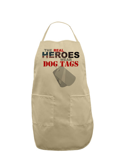 Heroes Dog Tags Adult Apron-Bib Apron-TooLoud-Stone-One-Size-Davson Sales