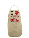 I Love Heart My Wife Adult Apron-Bib Apron-TooLoud-Stone-One-Size-Davson Sales