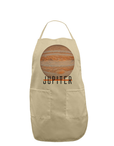 Planet Jupiter Earth Text Adult Apron-Bib Apron-TooLoud-Stone-One-Size-Davson Sales