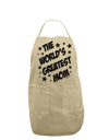 The World's Greatest Mom - Superhero Style Adult Apron by TooLoud-Bib Apron-TooLoud-Stone-One-Size-Davson Sales