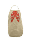 Human Red Skeleton Bones Ribcage Adult Apron-Bib Apron-TooLoud-Stone-One-Size-Davson Sales