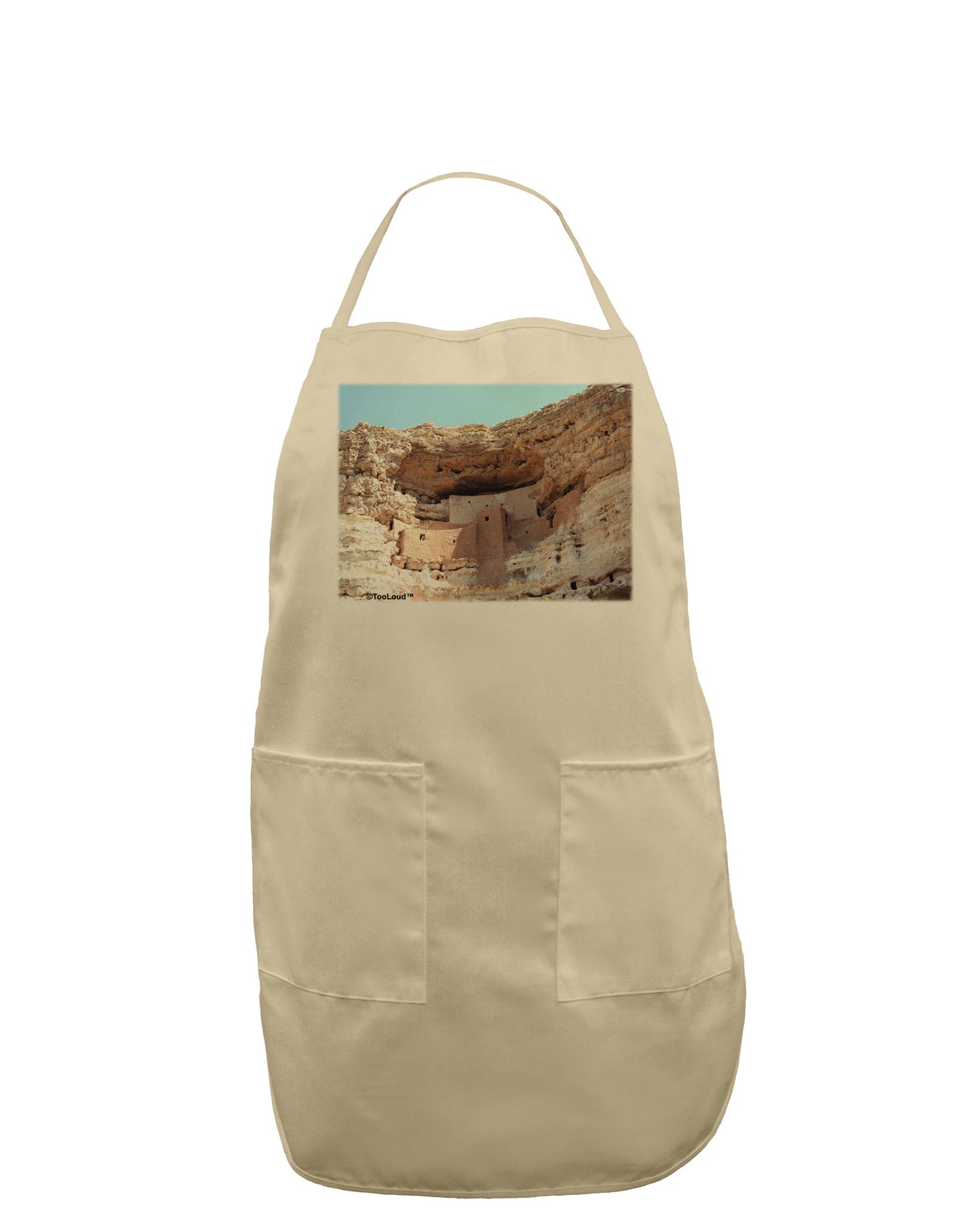 Montezuma Castle Arizona Adult Apron-Bib Apron-TooLoud-Stone-One-Size-Davson Sales