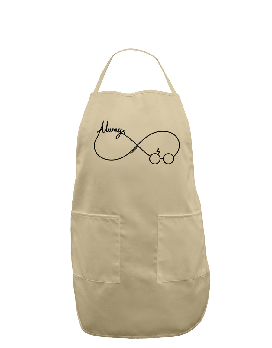 Always Infinity Symbol Adult Apron-Bib Apron-TooLoud-White-One-Size-Davson Sales