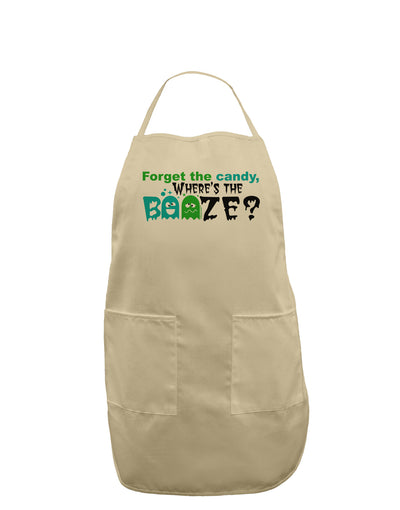 Where's The Booze Adult Apron-Bib Apron-TooLoud-Stone-One-Size-Davson Sales