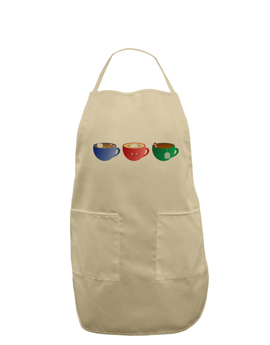 Cute Holiday Drink Set - Christmas Adult Apron-Bib Apron-TooLoud-White-One-Size-Davson Sales